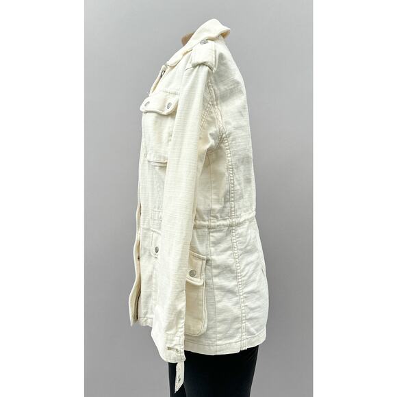 NWT Free People Not Your Brother's Utility Jacket Ecru Cream Women's Size XS - Picture 10 of 16